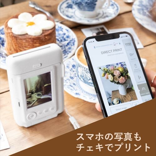 �x�m�t�B���� �n�C�u���b�h�C���X�^���g�J���� �`�F�L instax mini LiPlay 16835134 �~�X�e�B�[�z���C�g�y���������s�z_6