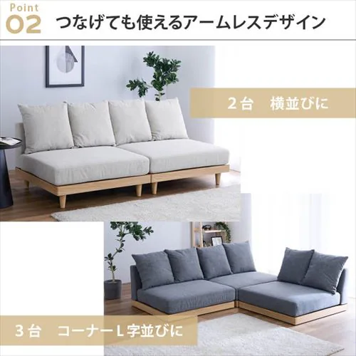 �\�t�@ 1�l�|�� 2WAY �A�[�����X ��Ƃ났�\�t�@ �O���[�W���y�v���U�Z���N�y�z_8