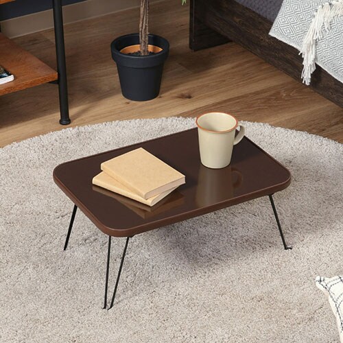 ���[�e�[�u�� �܂肽���� 45�~30cm �J���[�~�j�e�[�u�� CCB4530 14422 �u���b�N�~�u���b�N_9