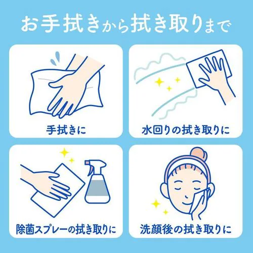 【60個セット】 スコッティ キレイの仕上げ ハンドタオル 100組(200枚)_5