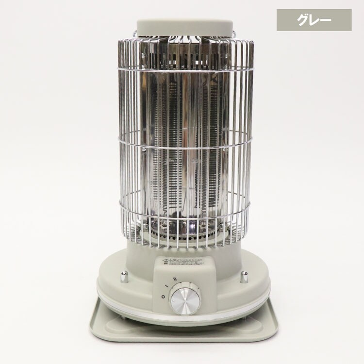 電気ストーブ 暖房 レトロ レトロ調電気ストーブ HDL-6182 グレー