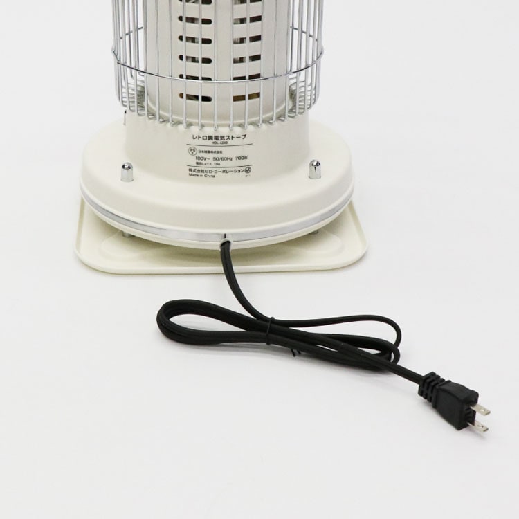 電気ストーブ 暖房 レトロ レトロ調電気ストーブ HDL-6182 グレー