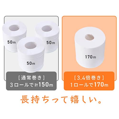 48ロール】トイレットペーパー シングル 再生紙 スマートエール 芯なし