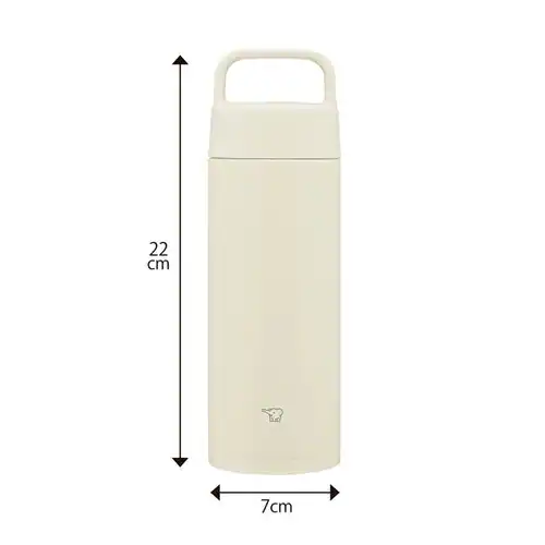 水筒 500ml 象印 シームレスせん SM-RS50 魔法瓶 ハンドル付き ステンレスマグ 食洗機対応 エクリュ【プラザセレクト】_8