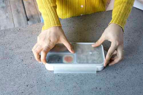 弁当箱 薄型 1段 400ml シービージャパン フードマン スリム 汁漏れ防止 抗菌 食洗機対応 ライトグレー【プラザセレクト】_6