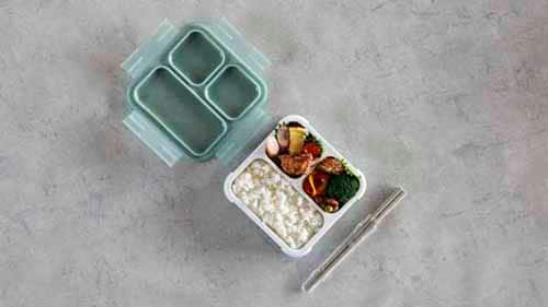 弁当箱 薄型 1段 500ml シービージャパン フードマン スリム 汁漏れ防止 抗菌 食洗機対応 パープル【プラザセレクト】_3