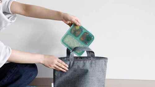 弁当箱 薄型 1段 500ml シービージャパン フードマン スリム 汁漏れ防止 抗菌 食洗機対応 パープル【プラザセレクト】_7