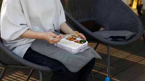 弁当箱 薄型 1段 500ml シービージャパン フードマン スリム 汁漏れ防止 抗菌 食洗機対応 パープル【プラザセレクト】_8