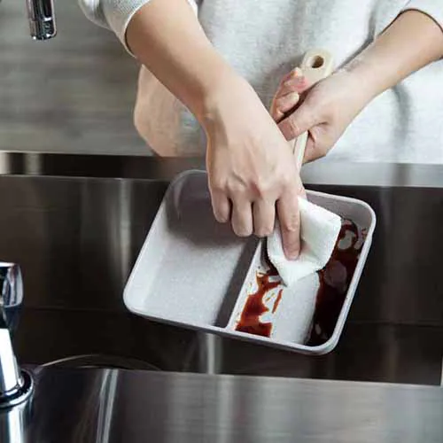 フライパン 卵焼き器 エッグパン 仕切り ダブル焼き ガス・IH対応 ブラック【プラザセレクト】_7