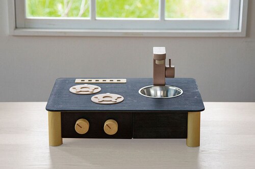 インテリアになじむ日本製ままごとキッチン そらいろ【プラザセレクト】_8