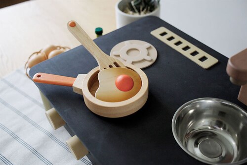 インテリアになじむ日本製ままごとキッチン そらいろ【プラザセレクト】_9