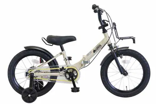 PELTECH LOGOS(ロゴス)16型折り畳み幼児自転車 (補助輪&一本スタンドセット付) LG-16FD-BE マットベージュ【時間指定不可】【代引き不可】_3
