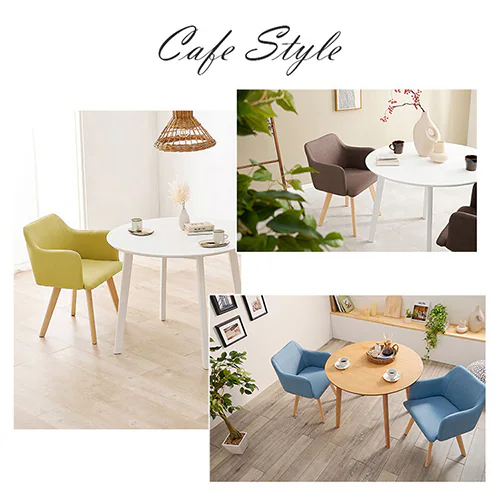 【2梱包】ダイニング3点セット SH-8640LNT-23BL-3S ナチュラル/ブルー【時間指定不可】 【直送】【代引き不可】_3