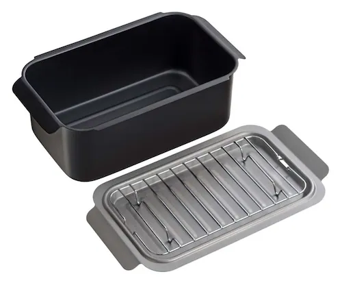 【セット品】ポコフリット IH対応角型揚げ鍋(アミ付)&ポコフリット 角型揚げざる RB-2700&RG-0561 【プラザセレクト】_5