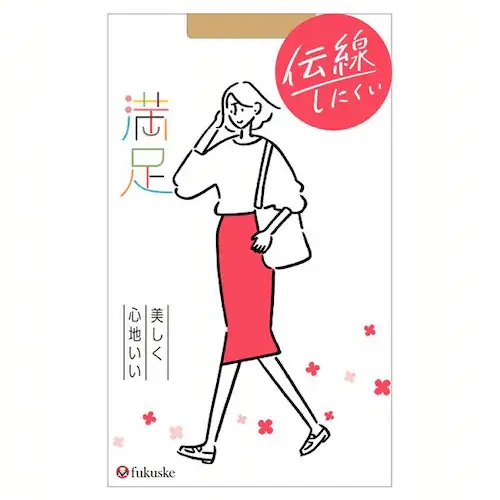 福助 美しく心地いい 伝線しにくい 無地 パンティストッキング ノンラン設計 5L-6L 140-1141 サワーベージュ(017)_13