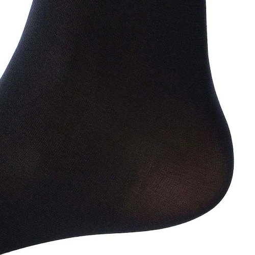 福助 毛玉になりにくい 無地 タイツ 80デニール しっとりダブル保湿 ブラック(090) 740-7201 M-L_16