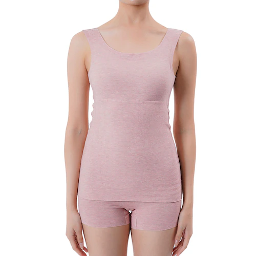 Fukuske 満足 美温活 おふとん心地 カップ付きタンクトップ 無地 袖なし 吸湿発熱 37-4103F91 M ブラック【プラザセレクト】_3