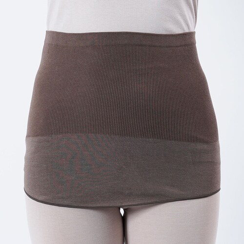 Fukuske 満足 美温活 はらまき心地 腹巻 無地 リブ 吸湿発熱 37-4001G90 ブラック【プラザセレクト】_3