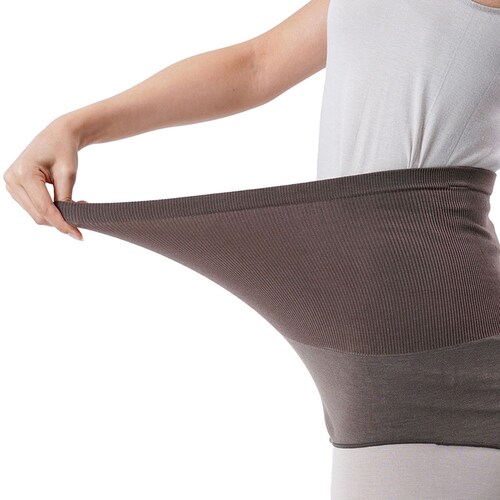 Fukuske 満足 美温活 はらまき心地 腹巻 無地 リブ 吸湿発熱 37-4001G90 ブラック【プラザセレクト】_6