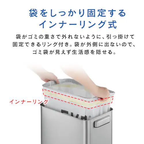 EKOJAPAN �f���b�N�X�~���[�W�� T�Z���T�[�r�� 45L EK9378BS-45L �u���b�N�X�`�[���y�v���U�Z���N�g�z_7