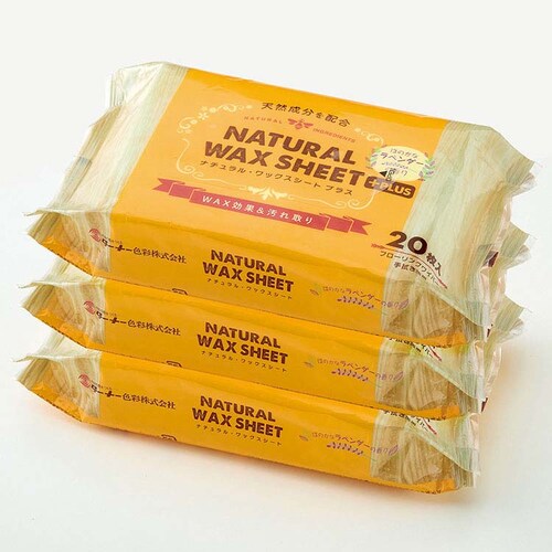 【3個セット】ターナー ナチュラルワックスシート プラス 20枚入×3P 65081000 【プラザセレクト】_2