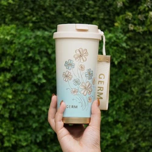 GERM クローバー タンブラー 500ml ストラップ付 白【プラザセレクト】_6