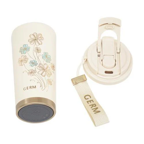 GERM クローバー タンブラー 500ml ストラップ付 白【プラザセレクト】_9