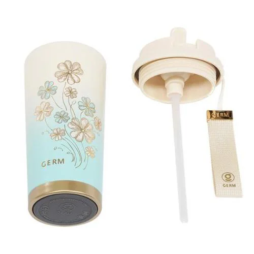 GERM クローバー タンブラー 500ml ストラップ付 白【プラザセレクト】_14