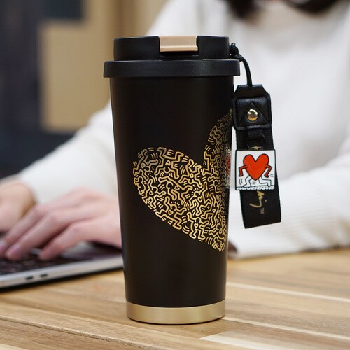 キース・ヘリング タンブラー 500ML 白【プラザセレクト】_3