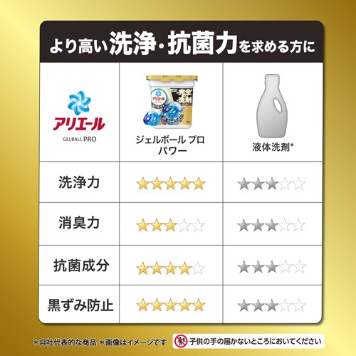 P&G アリエール ジェルボールプロ パワー つめかえ ハイパージャンボ