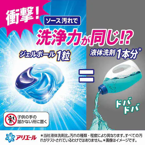 P&G アリエール ジェルボールプロ つめかえ メガジャンボサイズ 57個入 単品_4
