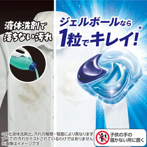 P&G アリエール ジェルボールプロ つめかえ メガジャンボサイズ 57個入 単品_6
