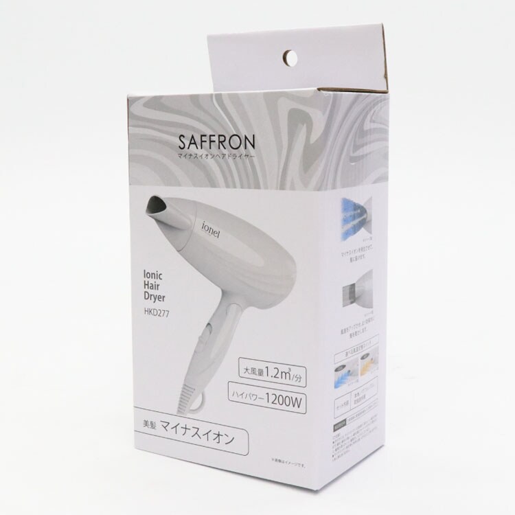マイナスイオンヘアドライヤー HKD277 ホワイト 【プラザセレクト
