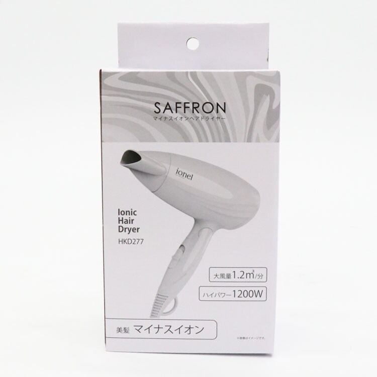 ホワイト ヘアドライヤー 本体 マイナスイオンヘアドライヤー HKD277 ホワイト 【プラザセレクト