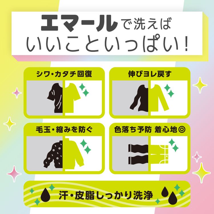 3個セット】エマール つめかえ用 810g アロマティックブーケ【プラザ