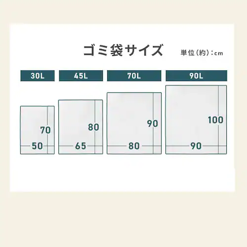 【10個セット】半透明ごみ袋45L 厚型100枚 0.02mm _9