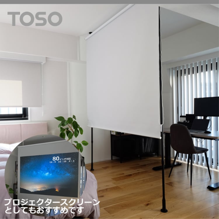 TOSO Naivis ロールスクリーン間仕切セット 採光 マットホワイト