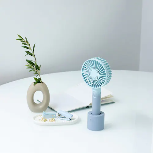 ハンディファン 小型扇風機 首振り iFan Pivo グラデパープル/ピンク_2