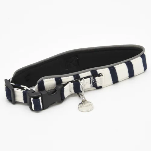 LGW402 ナチュラルボーダーカラー XXS ベージュ 首輪 犬 おしゃれ_3