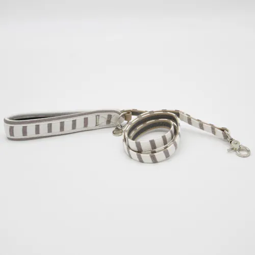 LGW462 ナチュラルボーダーリーシュ S ベージュ 首輪 犬 おしゃれ_2