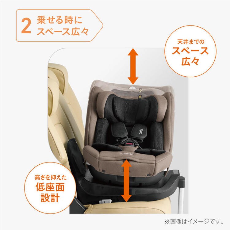 チャイルドシート ISOFIX 回転式 360度回転 新生児から4歳 R129適合