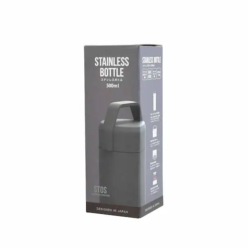 STOS ステンレスボトル 500ml 45323 ベージュ【プラザセレクト】_7