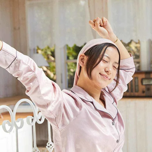 ハホニコ ハホニコ シルクMoonナイトキャップ ピンク【代引き不可】_3