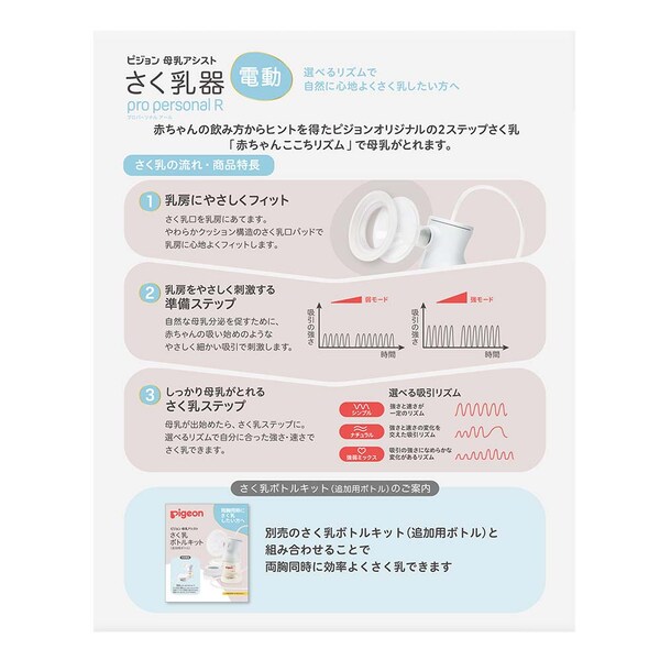 ≪3550円OFF≫ピジョン さく乳器 電動 pro personal R 23 7279965 