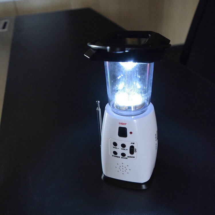 ワイドFM付き 防災LEDランタン ホワイト TML002 7280044│アイリス
