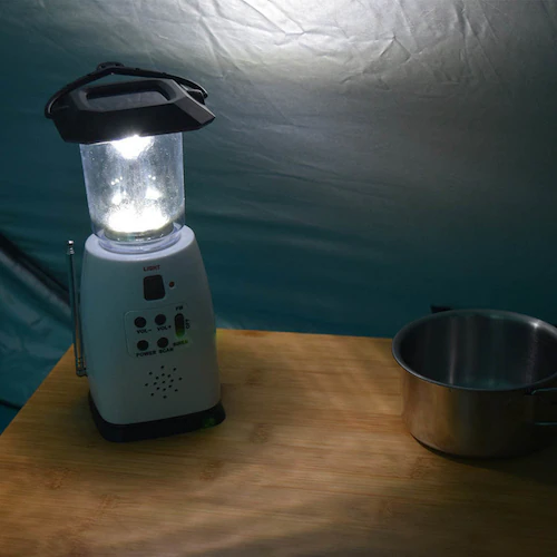 ワイドFM付き 防災LEDランタン ホワイト TML002 _8