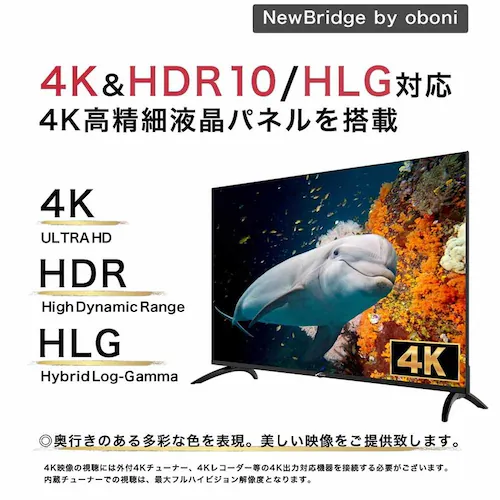慶洋エンジニアリング 50インチスマートテレビ OBN-50TUD1 【プラザセレクト】_5