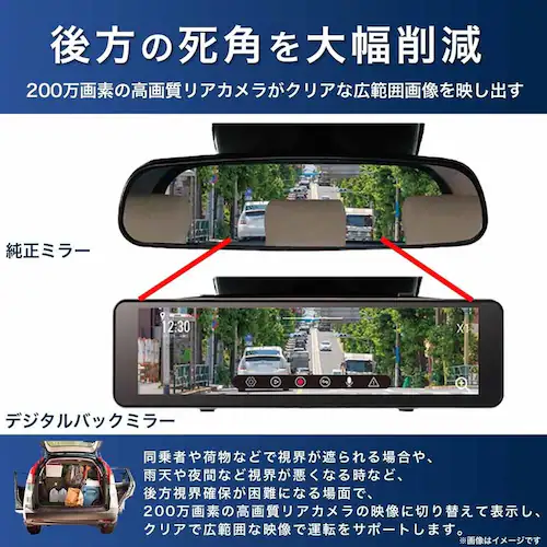 慶洋エンジニアリング ミラー型ドライブレコーダー AN-R121 【プラザセレクト】_5