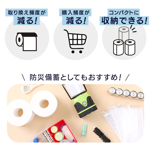 【32ロール】シャワートイレットペーパー ダブル 1.5倍巻 8ロール×4個セット スマートエール_6