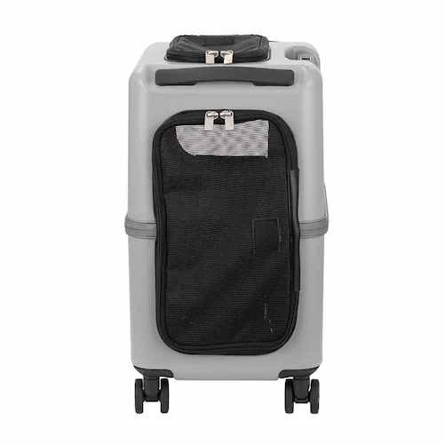 ペットキャリー ペットカート ティーアンドエス PET CARRY PeTiCO 3001-M ピンクベージュ×ホワイト 電車 通院 犬 猫_2